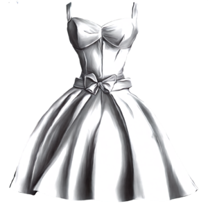Baixe Elegante Vestido Branco com Detalhe de Laço PNG - Creative