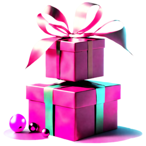 3 Pink and Black Gift Boxes with Rhinestone Ribbon · Creative Fabrica