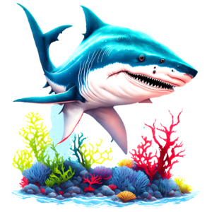 3dRose fl_108355_1 Underwater Great White Shark, Smiling Shark Garden Flag,  12 by 18-Inch