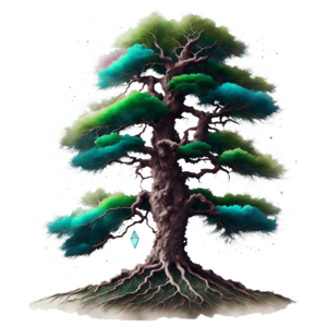 Scarica Albero maestoso con foglie verdi PNG Online - Creative Fabrica