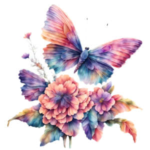 animated butterfly and flower gif