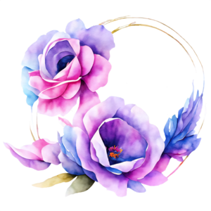 Wee Blue Coo Muttertagskarte Mit Blumenkranz-Design – Lila Blumen, 15 X 15 Cm, Mit Umschlag