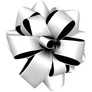 Download Elegant White Ribbon or Bow Tied into a Knot PNG Online