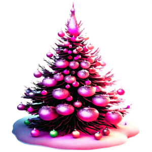 árvore de natal de fita rosa glam 13714031 PNG