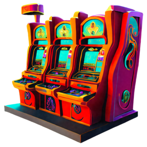 Scarica Slot Machine Colorate in uno Spazio Aperto PNG Online - Creative  Fabrica