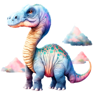 Baixe Adorável Dinossauro de Desenho Animado com Cores Azul e Roxo PNG -  Creative Fabrica