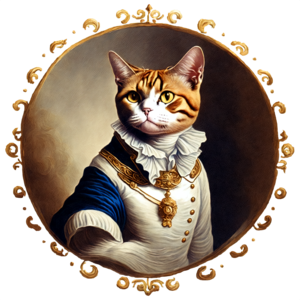 Download Elegant Cat in Formal Attire PNG Online - Creative Fabrica