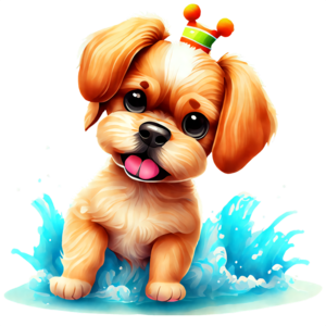 Premium Free ai Images  cachorros fofinhos com aparencia infantil felizes  no banho no pet shop no veterinario moderno