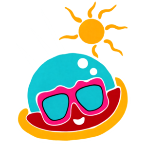 pegatina de unas gafas de sol de dibujos animados 10720627 Vector