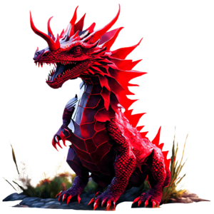 Red Dragon Full Body Graphic by NESMLY · Creative Fabrica
