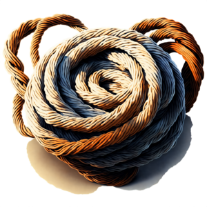 Download Colorful Rope Ball with Knots PNG Online - Creative Fabrica