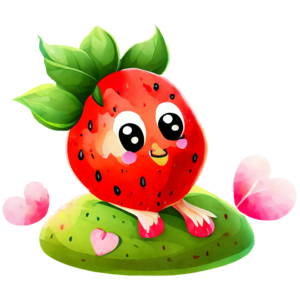 Strawberry Stickers Printable PNG Graphic by shishkovaiv · Creative Fabrica