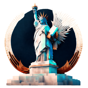 Scarica Statua della Libertà con Ali - Arte Digitale PNG Online - Creative  Fabrica
