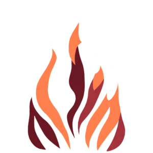 Imagem De Logotipo Dos Desenhos Animados Chamas De Fogo PNG