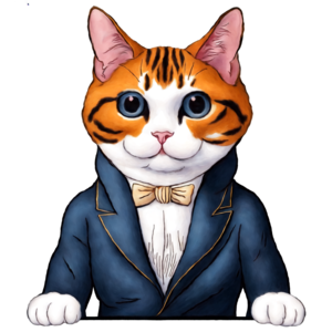Baixe Gato de Desenho Animado Elegante em Terno e Gravata Borboleta PNG -  Creative Fabrica