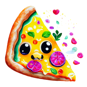 Cute Pizza Slice' Large Buttons