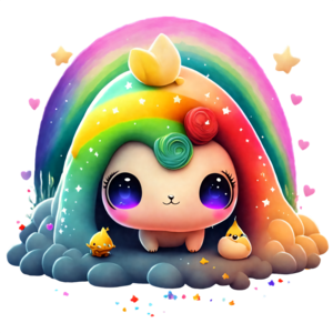 Nastro arcobaleno, cartone animato, modello png