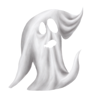 Halloween scary ghost PNG on a transparent background. Halloween white  ghost party element PNG image. Ghost design with a scary face. Ghost with  abstract shapes. 11016936 PNG