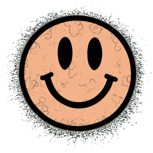Lächelndes Gesicht Orange Stern Aufkleber PNG online herunterladen –  Creative Fabrica