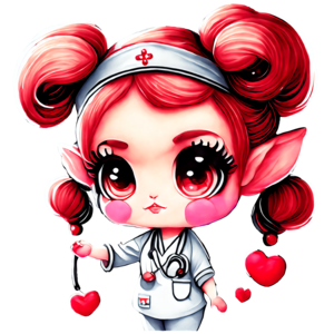 Ilustração de médicos, enfermeira dos desenhos animados de médico