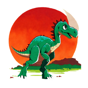 Baixe Dinossauro de desenho animado colorido rugindo com espinhos PNG -  Creative Fabrica