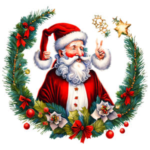 clipart del giorno di natale in bianco e nero