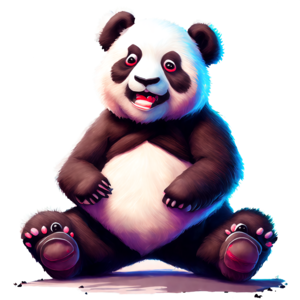 Desenho De Esboço Páginas Para Colorir Panda Kawaii Fofo Vetor PNG