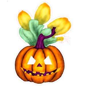 Baixe Desenho de Abóbora de Cabeça para Baixo com Morcegos Inspirado no Halloween  PNG - Creative Fabrica
