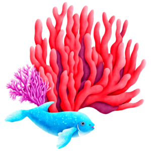 Destination Top  Poppy Red – Coral Reef Swim