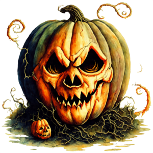 Baixe Abóboras de Halloween com Rostos Assustadores e Normais PNG -  Creative Fabrica