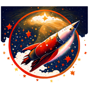 Télécharger Illustration d'une fusée volant dans l'espace PNG En Ligne - Creative  Fabrica