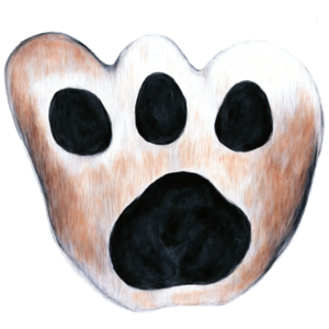 Scarica Impronta di zampa di cane su sfondo nero PNG Online - Creative  Fabrica