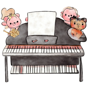 Baixe Desenho de Animal em Piano PNG - Creative Fabrica