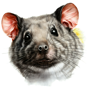 Clipart De Souris à Grandes Oreilles Mignon Clipart De Rat PNG