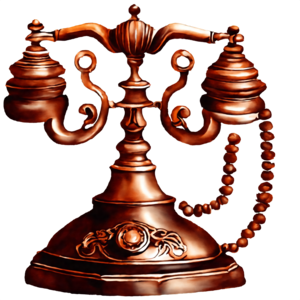  Teléfonos decorativos antiguos de bronce Teléfonos