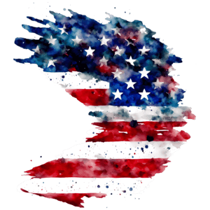 Scarica Pittura ad Acquerello della Bandiera degli Stati Uniti per  Celebrazioni e Decorazioni PNG Online - Creative Fabrica