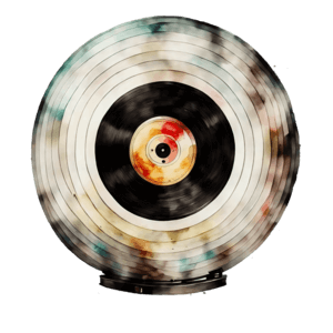 Descarga Disco de vinilo colorido para entusiastas de la música PNG En  Línea - Creative Fabrica