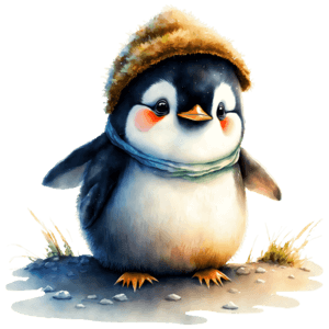 Scarica Pinguino carino con cappello e sciarpa ispirati agli ...