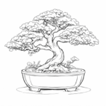 Download Bonsai Tree Illustration Coloring pages Online - Creative Fabrica