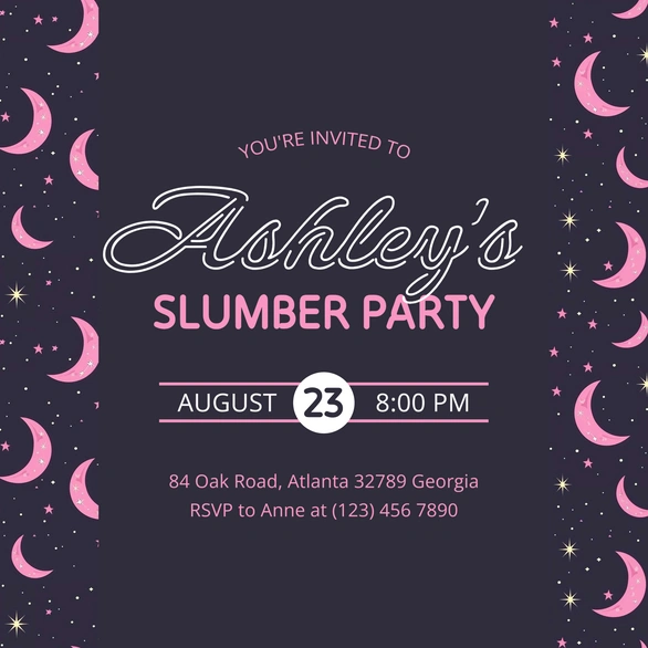 Slumber Party Invitation