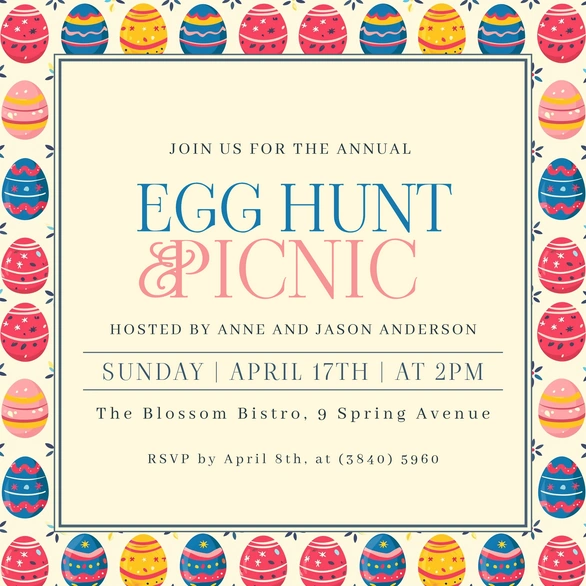 Easter Egg Hunt and Picnic Event