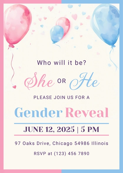 Gender Reveal Event