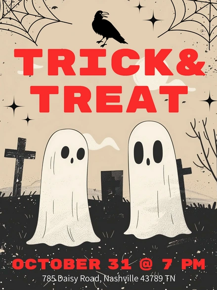 Halloween event announcement