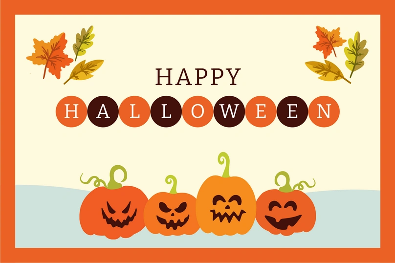 Halloween greeting card