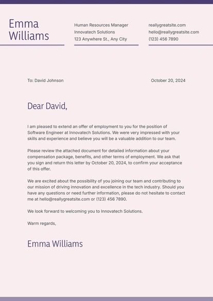 Job Offer