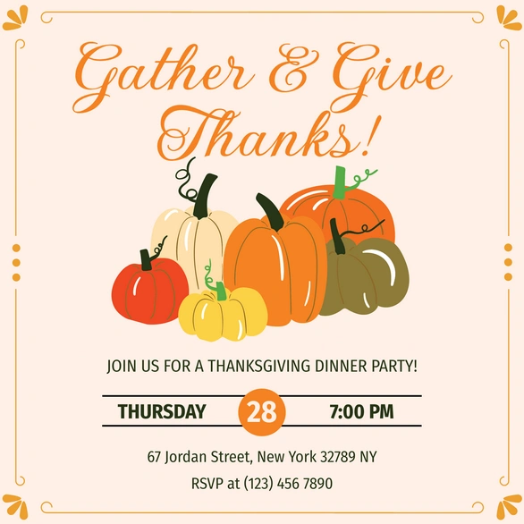Thanksgiving Dinner Party