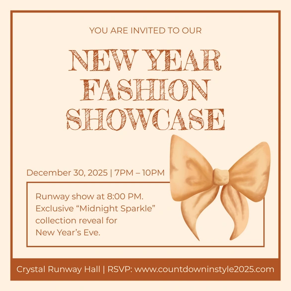 Fashion Showcase Invitation