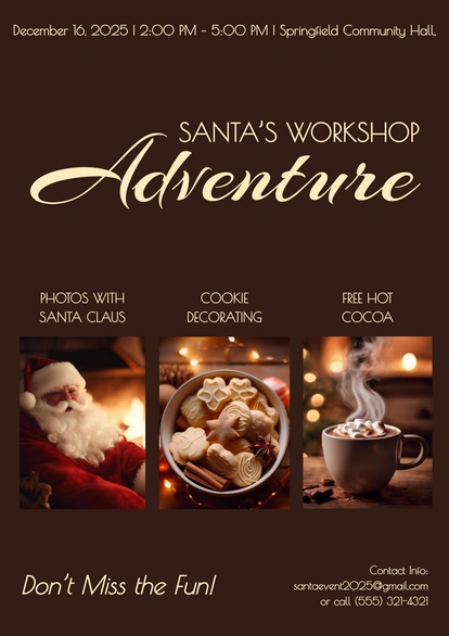 Event Invitation for Santa's Workshop