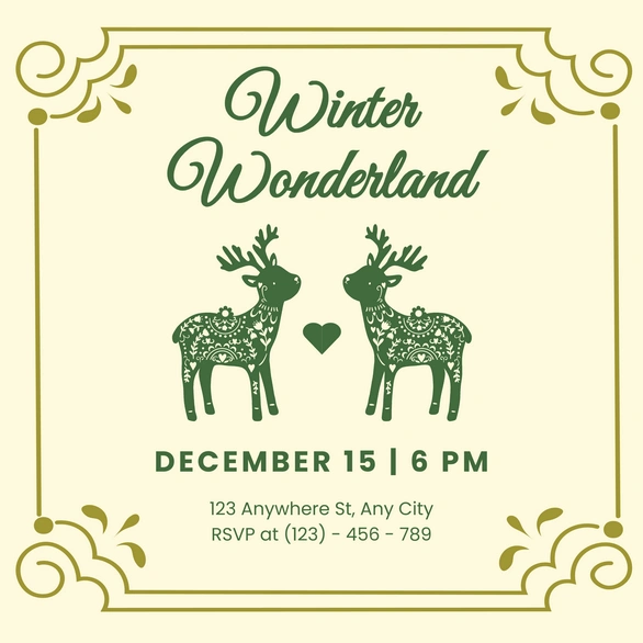 Winter party invitation