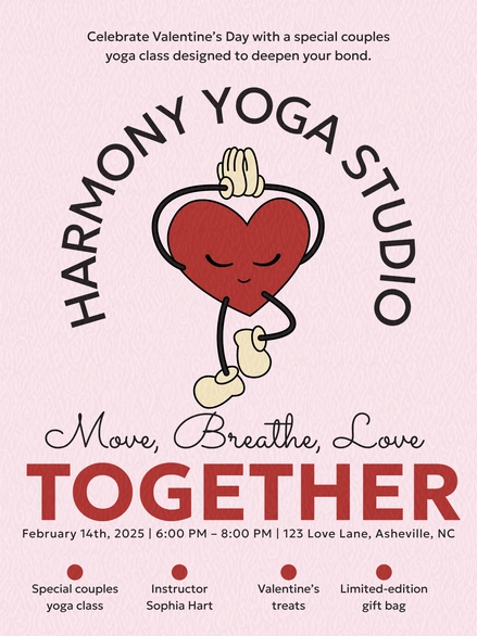 Valentine's Day Yoga Class